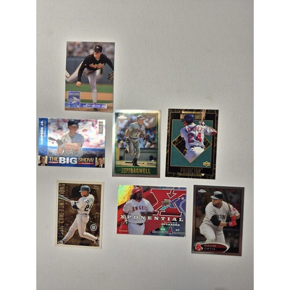 MLB Baseball Card Star Lot Ken Griffey Jr Jeff Bagwell David Ortiz Vladimir...